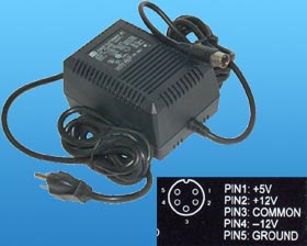5V @ 1A, +-12V @ .2A LEADER DESKTOP POWER SUPPLY